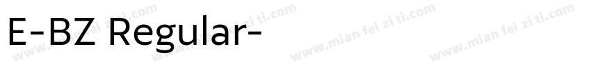 E-BZ Regular字体转换